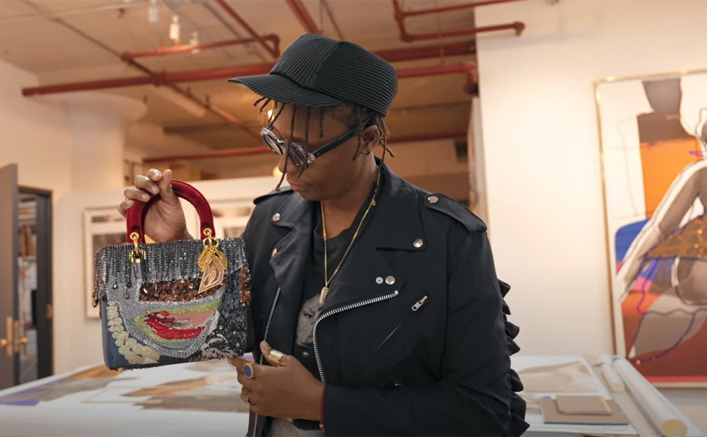 Mickalene Thomas reinvents the Lady Dior bag