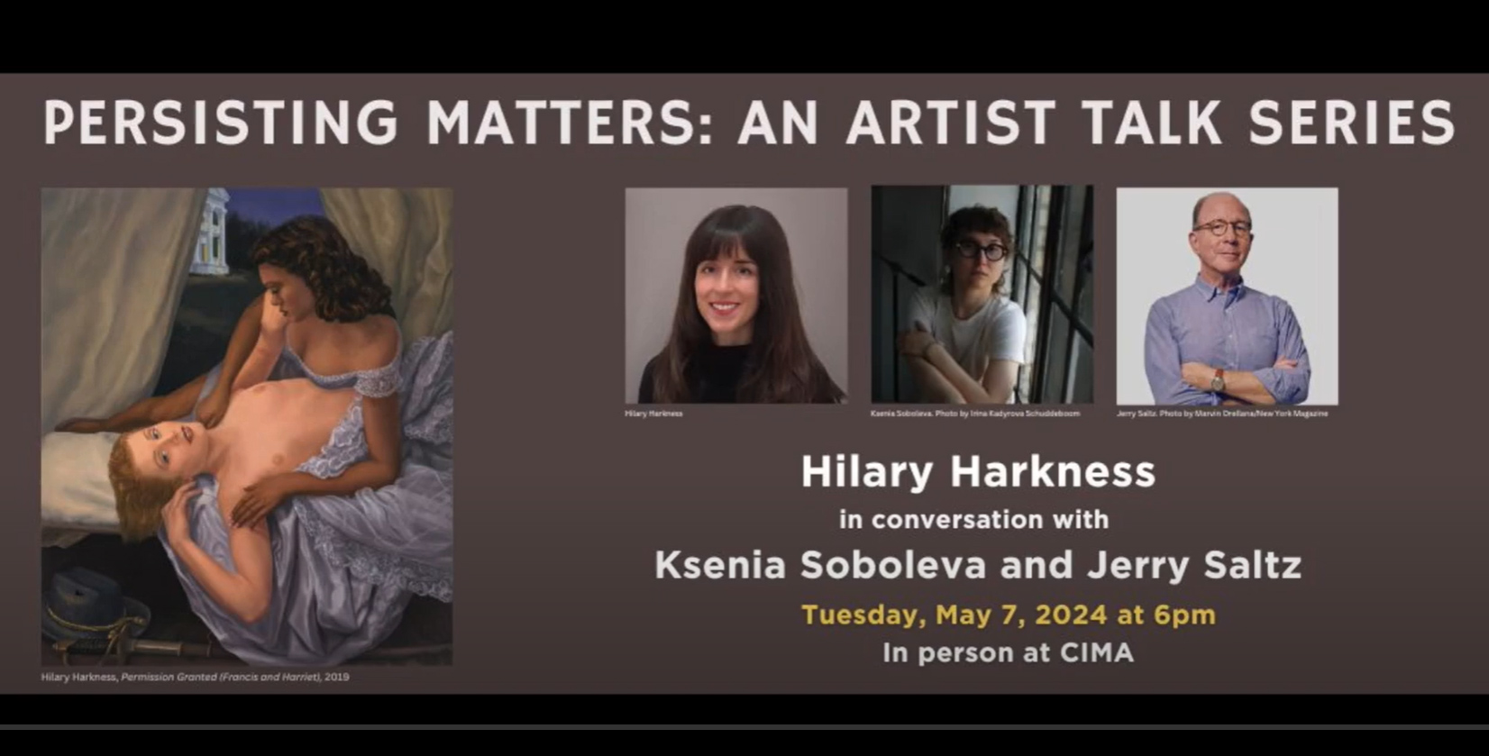 Painter Hilary Harkness in conversation with Ksenia Soboleva and Jerry Saltz